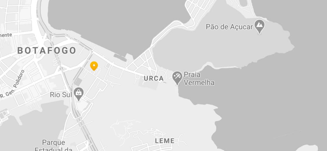 mapa marcando o endereço da loja em rua Ali Perto, 25, Rio de Janeiro - RJ